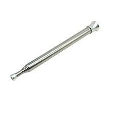 Soufflet Paille Inox Tube de Soufflage Télescopique Pliable Feu Camping Cheminée