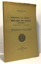 Biographie d'un "chouan" billard de veaux - 22 novembre 1773 - 14 janvier