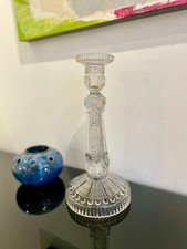 Bougeoir en verre moulé -