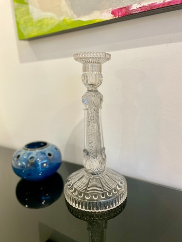 Bougeoir verre moulé - en,