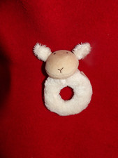 Doudou Hochet Grelot Natalys Mouton Beige