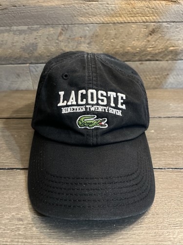 Lacoste black baseball cap - lacoste,