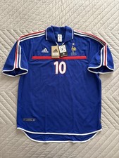 MAILLOT FRANCE ZIDANE EURO 2000 FFF ADIDAS BNWT JERSEY SHIRT