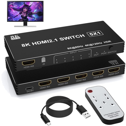 Commutateur hdmi entrées - commutateur, 8k