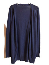 IKKS veste gilet mi-long bleu  taille XL OU 42