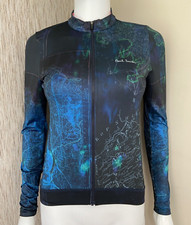 Paul Smith Cartes Imprimé Jersey Cyclisme Taille M Fabriqué En Italie au Détail