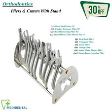 Dental Orthodontie Pinces Plateau Avec 10 Pliers Holder Stand / Tray