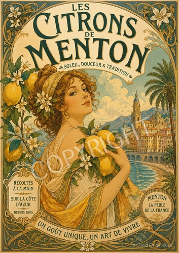 Photo citrons menton - citrons, de