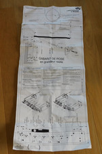 GABARIT plan schéma de POSE CHAUDIERE MURALE grandeur réelle CHAFFOTEAUX & MAURY