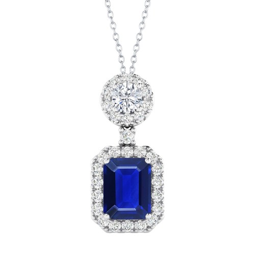 Ctw emerald cut created - emerald,