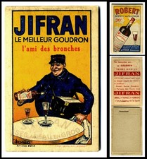Mini carnet bloc-note Jifran le meilleur Goudron Facteur Robert apéritif 1930-40