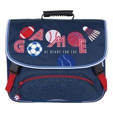 Cartable OBERTHUR Sport 38cm 2 compartiments bleu