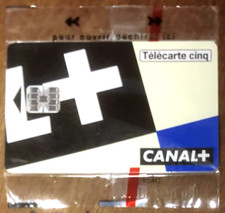 TELECARTE 5U CANAL + RÉF PHONECOTE Gn274 PHONE CARD SCHEDA CARTE TELEFONKARTE