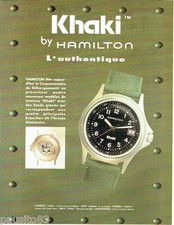 PUBLICITE ADVERTISING 056  1994   montre Khaki by Hamilton