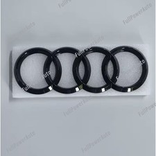 Emblème Logo Arrière AUDI A1 A3 A4 A5 A6 Noir Brillant 192mm Coffre Adhésif