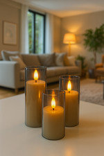 Bougies LED sans flamme effet réaliste avec télécommande et minuterie sécurisée