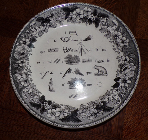 Assiette parlante circa - parlante, 1749