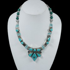 Collier turquoise tibétain