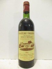 haut-médoc château grandis cru bourgeois rouge 1982 - bordeaux