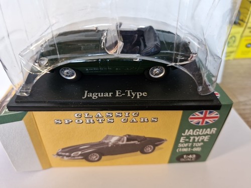 Jaguar type cabriolet vert - jaguar, e