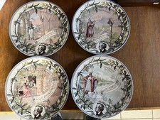 Suite de 4 Assiettes Sarreguemines Richard Wagner