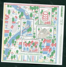 Bloc-Feuillet Capitales européennes : Vilnius NEUF** MNH - 2025