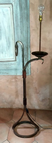 Lampadaire fer forgé et - lampadaire,