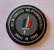 Tissu Pas de couilles Pas d’embrouilles. Armée de Terre. A (L174)