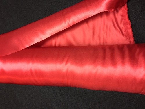 Tissu satin rouge - satin,