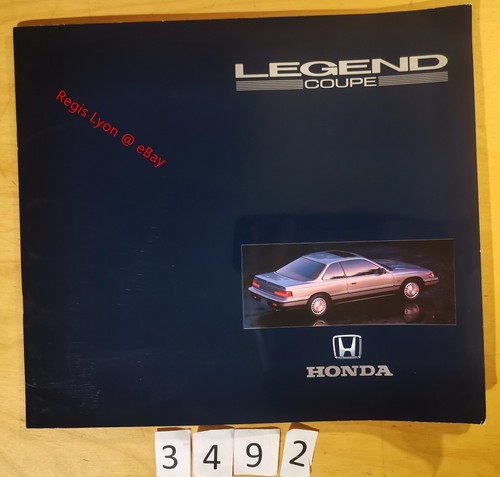 Honda legend coupe prospectus - honda,