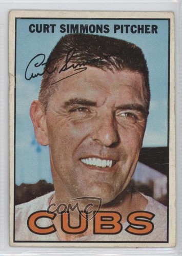 1967 topps curt - 1967, simmons