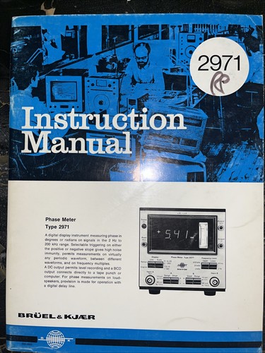 Bruel kjaer instructions - bruel, &