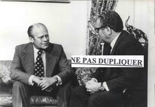 PHOTO DE PRESSE ORIGINE AGIP DE GERALD FORD ET HENRY KISSINGER