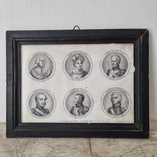 Rare Gravure Famille Royale De France Louis XVIII Duchesse Angoulême Début XIXè