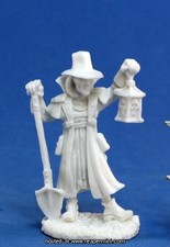 1 x CROQUE MORT - BONES REAPER figurine miniature jdr undertaker villager 77143