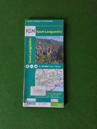 Carte ign haut languedoc - haut-languedoc, top75