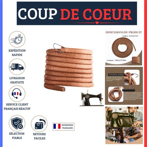Courroie cuir 183 - cm, machine
