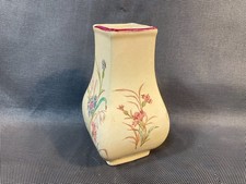 Ancien petit vase en faience de Lunéville K&G modèle bleuet 19ème cassé en haut