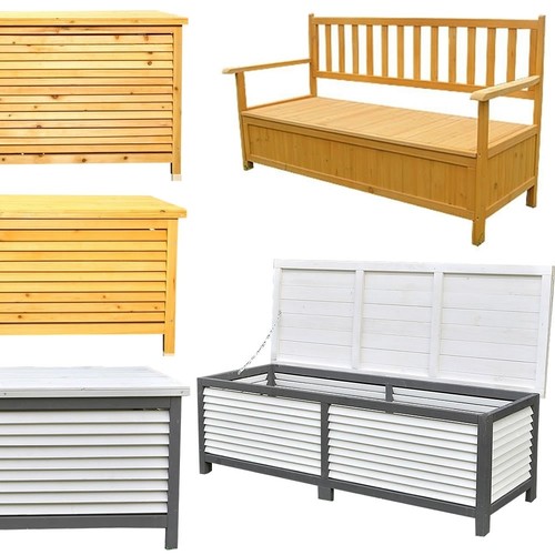 Coffre jardin bois - coffre, en