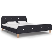 Cadre de Lit Taupe Tissu