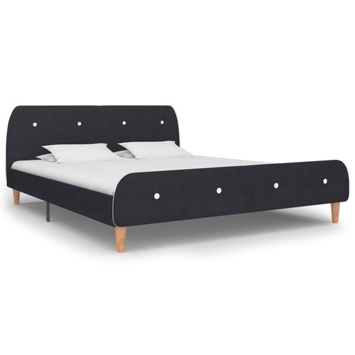 Cadre lit taupe - taupe, tissu