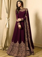 Robe Anarkali De Fête Pour Femme Indienne Pakistanaise