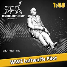 1:48 - Figurine WW2 Pilote Luftwaffe by modelkit.fr