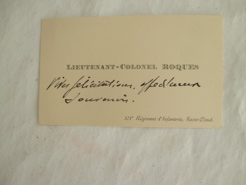 1906 carte visite - 1906, de