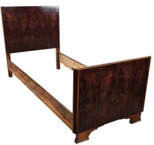 Lit Art Déco En Noyer | Lit