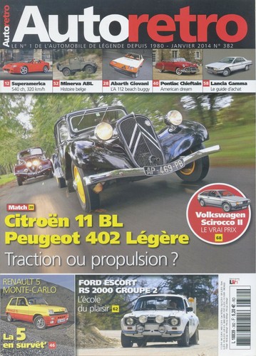 Auto retro 382 - retro, 01/2014