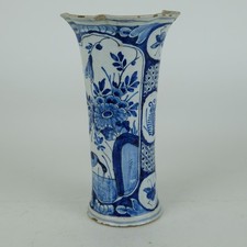 Vase hollandais Delft bleu et