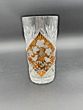 Vase en cristal orange –