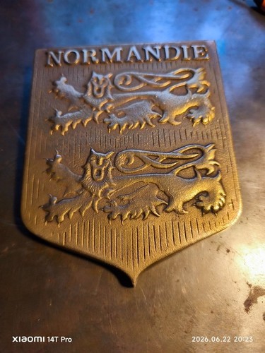 Blason bronze normandie - bronze,