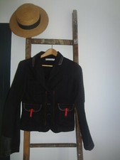 2 38 40 CACHE CACHE BLOUSON VESTE GILET ORIGINAL MANTEAU TRENCH BOLERO TOP TUNIQ